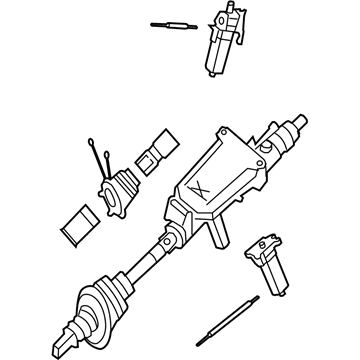 Mercedes-Benz S550 Steering Column - 221-460-25-16