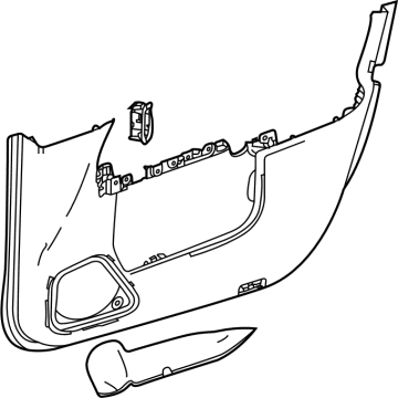 Mercedes-Benz 247-720-45-01-8T92 Door Trim Panel