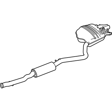 Mercedes-Benz 222-490-82-20 Muffler & Pipe