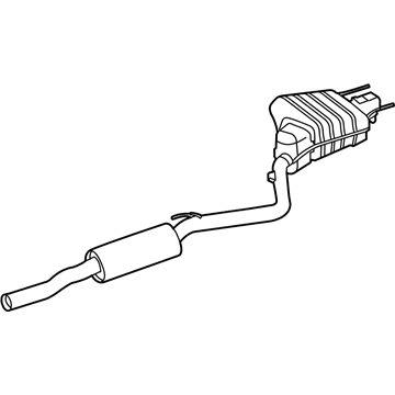 Mercedes-Benz 216-490-42-21 Muffler & Pipe