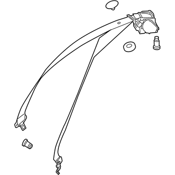 Mercedes-Benz 207-860-45-85-64-9C94 Lap & Shoulder Belt