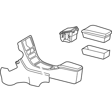 Mercedes-Benz 208-680-16-50-9B50 Console Assembly