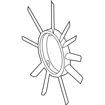 1997 Mercedes-Benz E420 Cooling Fan Assembly - 119-200-00-23