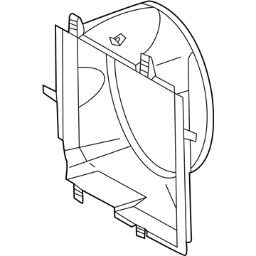 1998 Mercedes-Benz E320 Cooling Fan Shroud - 210-505-04-55