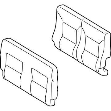 Mercedes-Benz 463-920-50-04-7C12 Seat Back Assembly