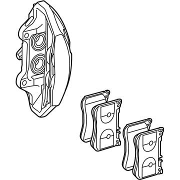 Mercedes-Benz 222-421-53-98 Caliper