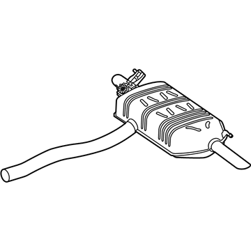 2020 Mercedes-Benz A220 Muffler - 177-490-18-04