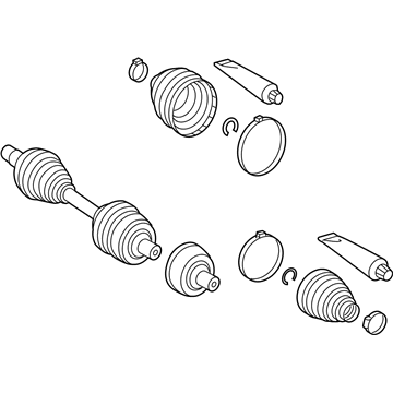 Mercedes-Benz 246-330-31-01 Axle Assembly