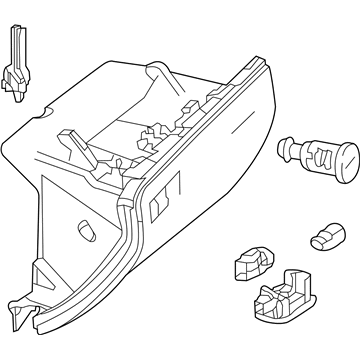 Mercedes-Benz 166-680-45-01-7F06 Glove Box