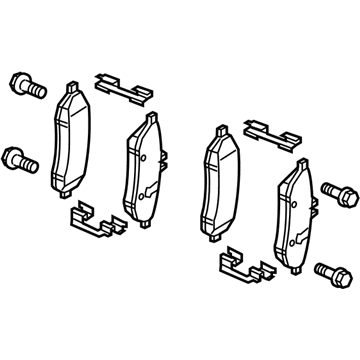 Mercedes-Benz E550 Brake Pad Set - 007-420-88-20