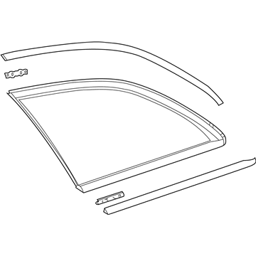 Mercedes-Benz 213-670-98-00 Quarter Glass