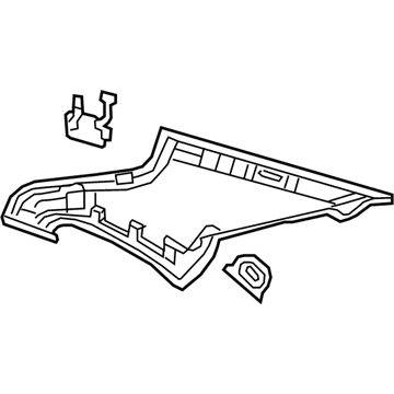 Mercedes-Benz 222-690-19-25-1C31 Upper Quarter Trim