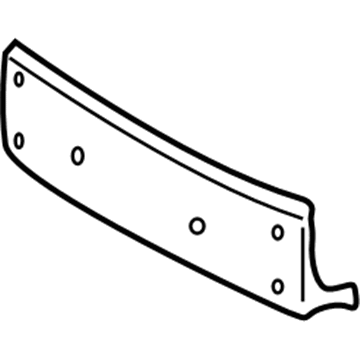 Mercedes-Benz 215-885-01-81-9040 License Bracket