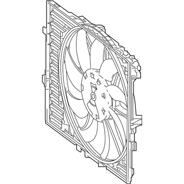 2020 Mercedes-Benz GLC63 AMG Cooling Fan Assembly - 099-906-19-01