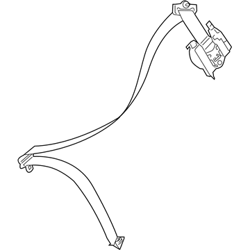 Mercedes-Benz 216-860-10-85-7G52 Lap & Shoulder Belt