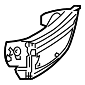 Mercedes-Benz 216-680-00-10 Cover Support