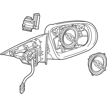 Mercedes-Benz 213-810-76-01 Mirror Assembly