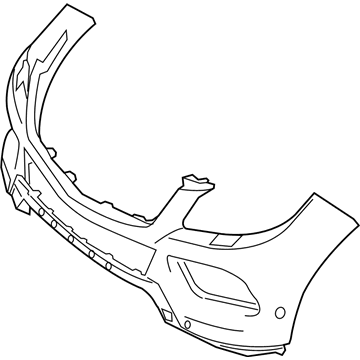 Mercedes-Benz 166-885-13-25-9999 Bumper Cover