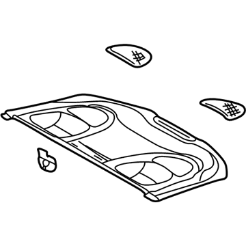 Mercedes-Benz 208-690-03-49-8G73 Package Tray Trim