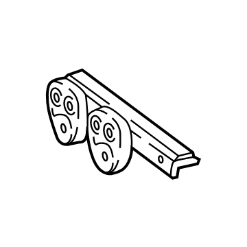 Mercedes-Benz 463-490-37-40 Converter & Pipe Bracket