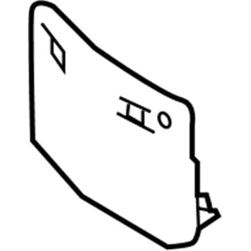 Mercedes-Benz 251-885-09-81 License Bracket