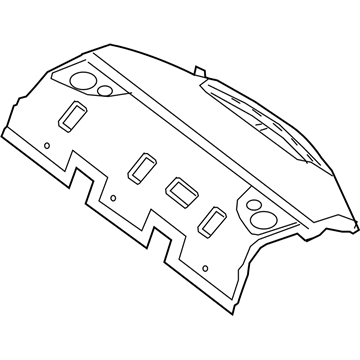 Mercedes-Benz 213-690-89-05-8U44 Package Tray Trim