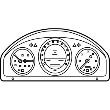 2013 Mercedes-Benz GLK250 Instrument Cluster - 204-900-55-09