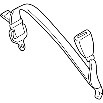 Mercedes-Benz 202-860-05-86 Lap & Shoulder Belt