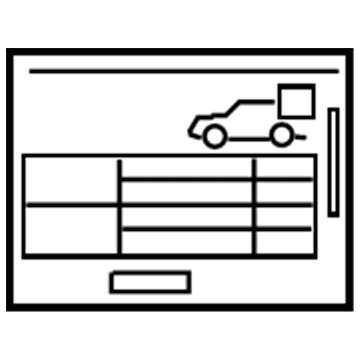 Mercedes-Benz 216-584-09-13 Tire Pressure Label