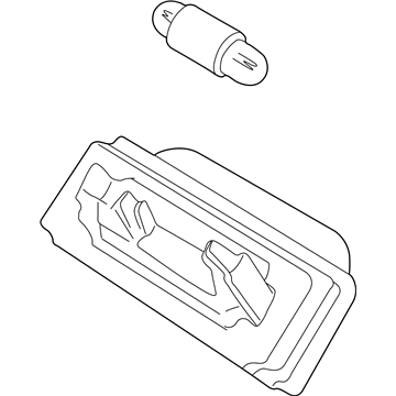 2004 Mercedes-Benz SLK32 AMG License Plate Lights - 170-820-06-56