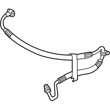 2001 Mercedes-Benz C320 Power Steering Hose - 203-466-16-81