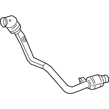 Mercedes-Benz 463-490-53-04 EXHAUST GAS LINE, FRONT