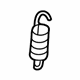 Mercedes-Benz 166-977-00-01 Spring