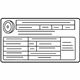 Mercedes-Benz 218-584-12-03 Tire Pressure Label