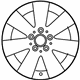 Mercedes-Benz 204-401-02-02-9765 Wheel, Alloy