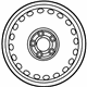 Mercedes-Benz 204-400-03-02 Wheel, Spare