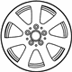 Mercedes-Benz 204-401-11-02-9765 Wheel, Alloy