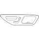 Mercedes-Benz 206-680-03-05 Trim Bezel