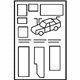 Mercedes-Benz 204-584-48-81 Fuse Box Label