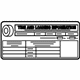 Mercedes-Benz 204-584-71-07 Tire Pressure Label