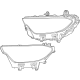 Mercedes-Benz 254-906-43-01 Headlamp Assembly