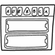 Mercedes-Benz 210-680-31-36-1400 Switch Bezel