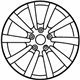 Mercedes-Benz 218-401-10-02-9765 Wheel