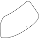 Mercedes-Benz 247-740-60-00 Lift Gate Glass