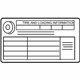 Mercedes-Benz 207-584-37-01 Tire Info Label