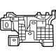 Mercedes-Benz 213-545-61-00 Control Module Bracket