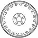 Mercedes-Benz 212-400-00-02-64 Wheel, Spare