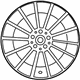 Mercedes-Benz 222-401-02-00-7X21 Wheel