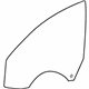 Mercedes-Benz 218-725-03-00 Door Glass