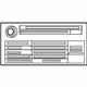 Mercedes-Benz 257-584-00-01 Tire Pressure Label